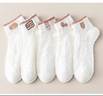 Korean Style Japanese Lace Socks For Girls Short Boat Socks